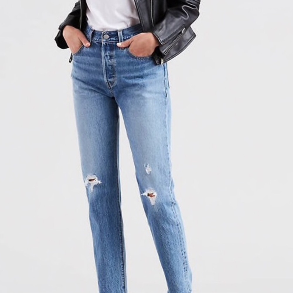NWT LEVIS 501 ORIGINAL BUTTON FLY HIGH RIS…